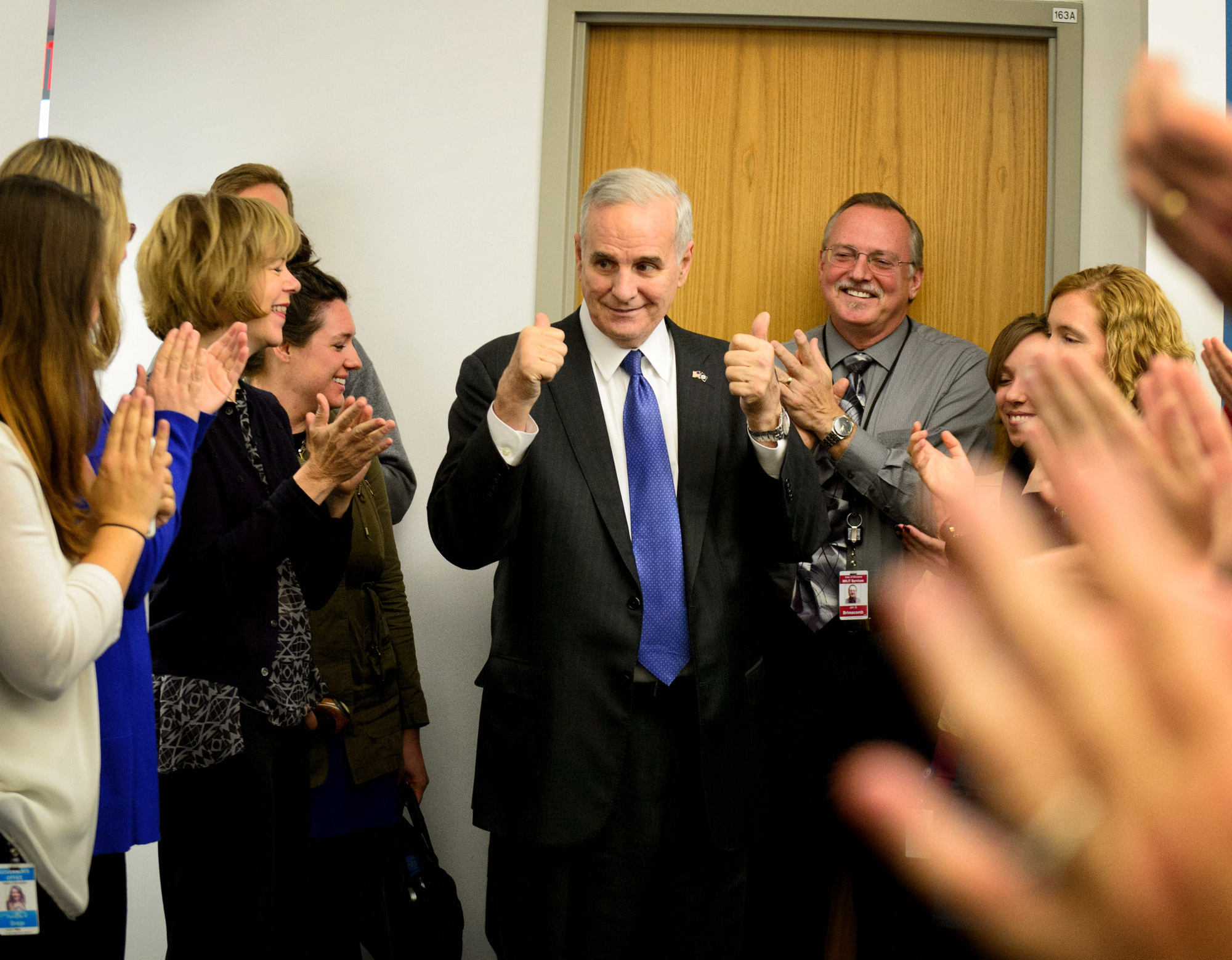 Governor Mark Dayton's message to the Republicans: compromise.