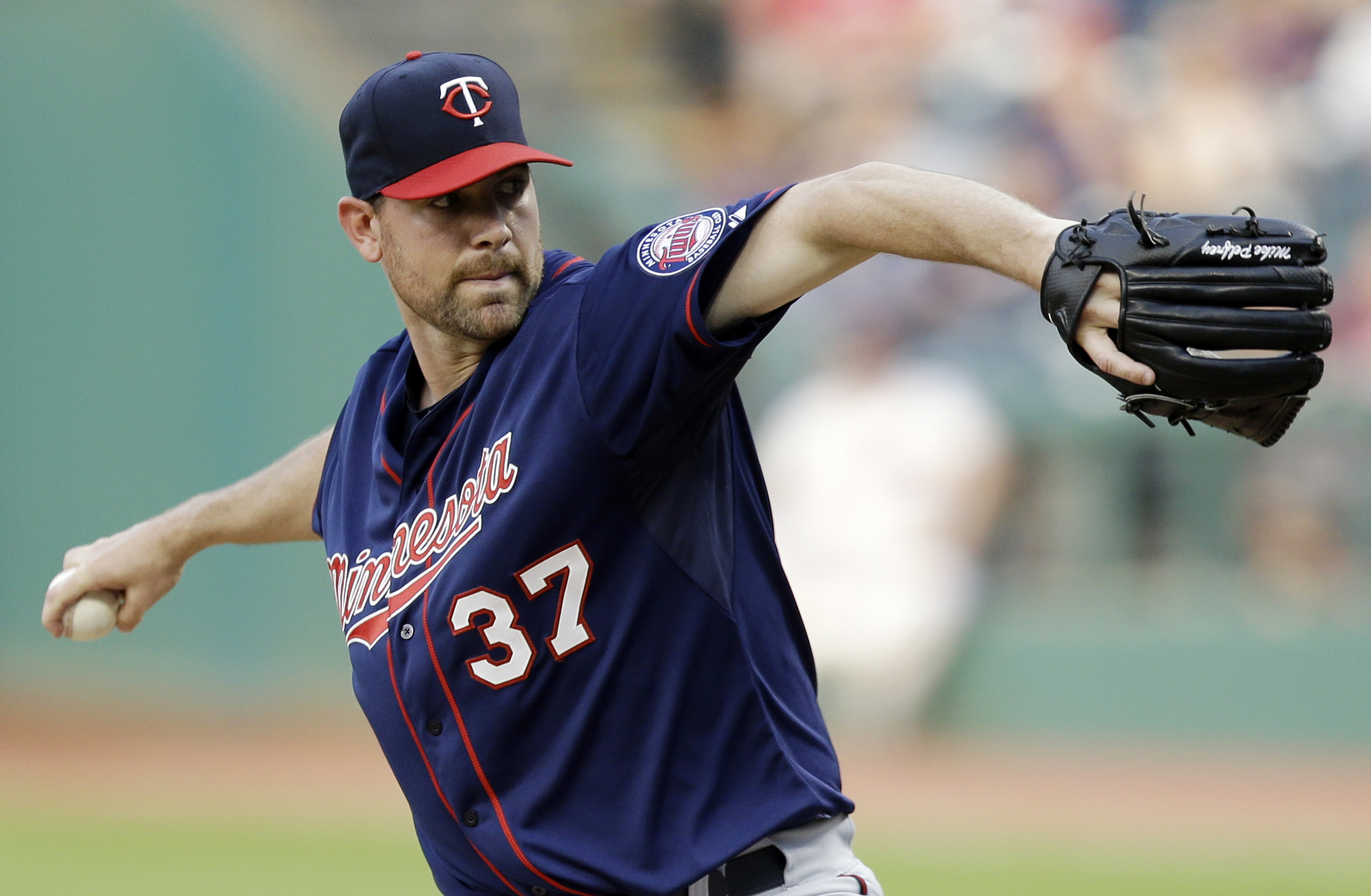 Twins righthander Mike Pelfrey says he was embarrassed by the way he pitched the first three innings Friday, nibbling at the corners, so he got more aggressive as game wore on.