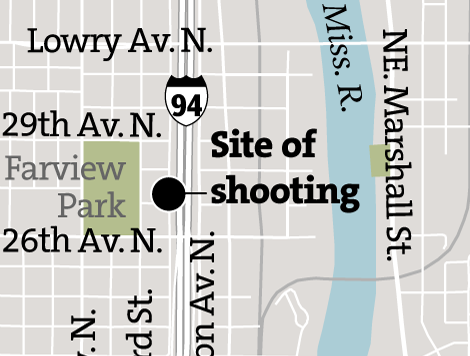 Location of fatal shooting in Minneapolis