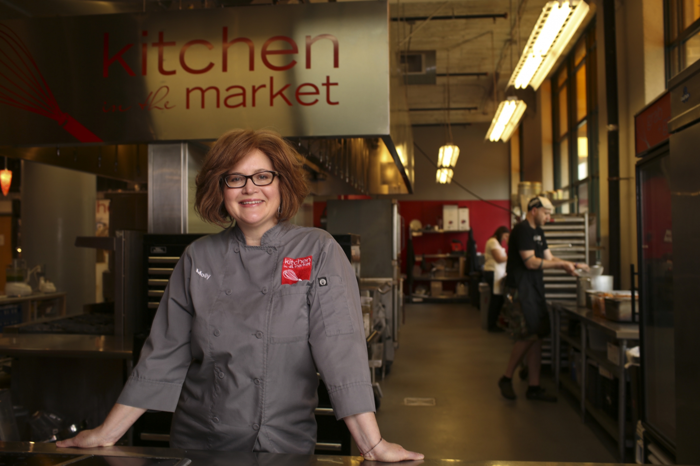 Molly Herrmann at her Kitchen in the Market in Minneapolis.