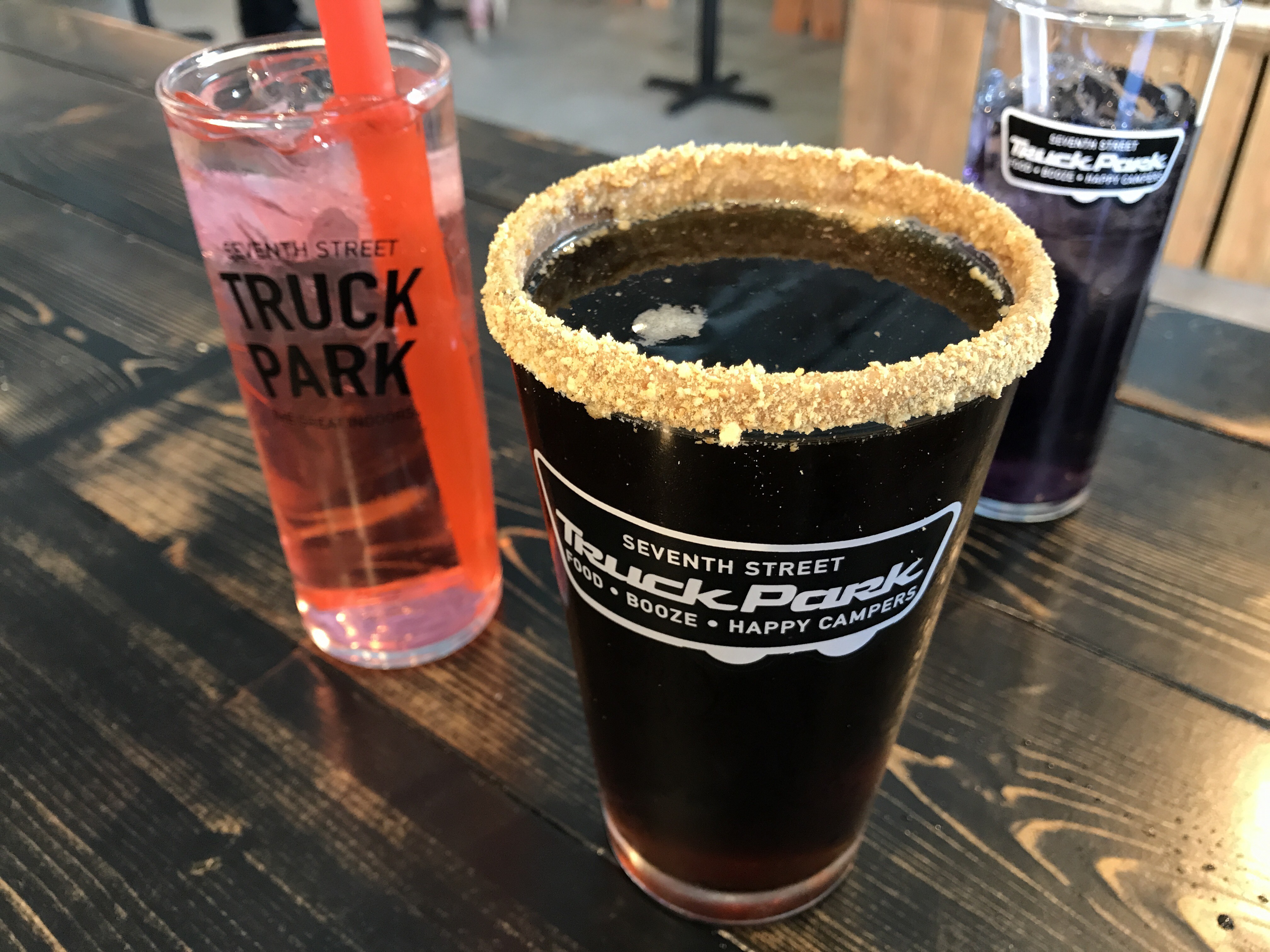 A s'mores themed beer at Truck Park.