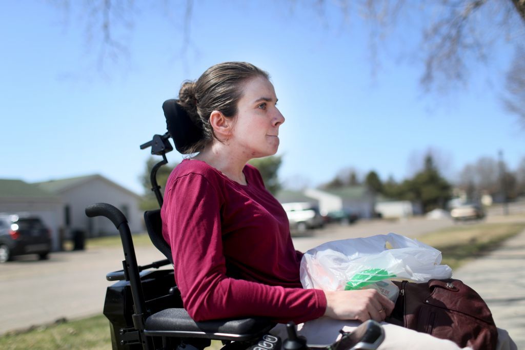 Lauren Thompson, 29, warned during a speech at the 2016 Ms. Wheelchair pageant that a looming shortage of home care would strand people with disabilities in institutions. Now living in an assisted-living facility in Champlin, she finds herself in the crisis she predicted.