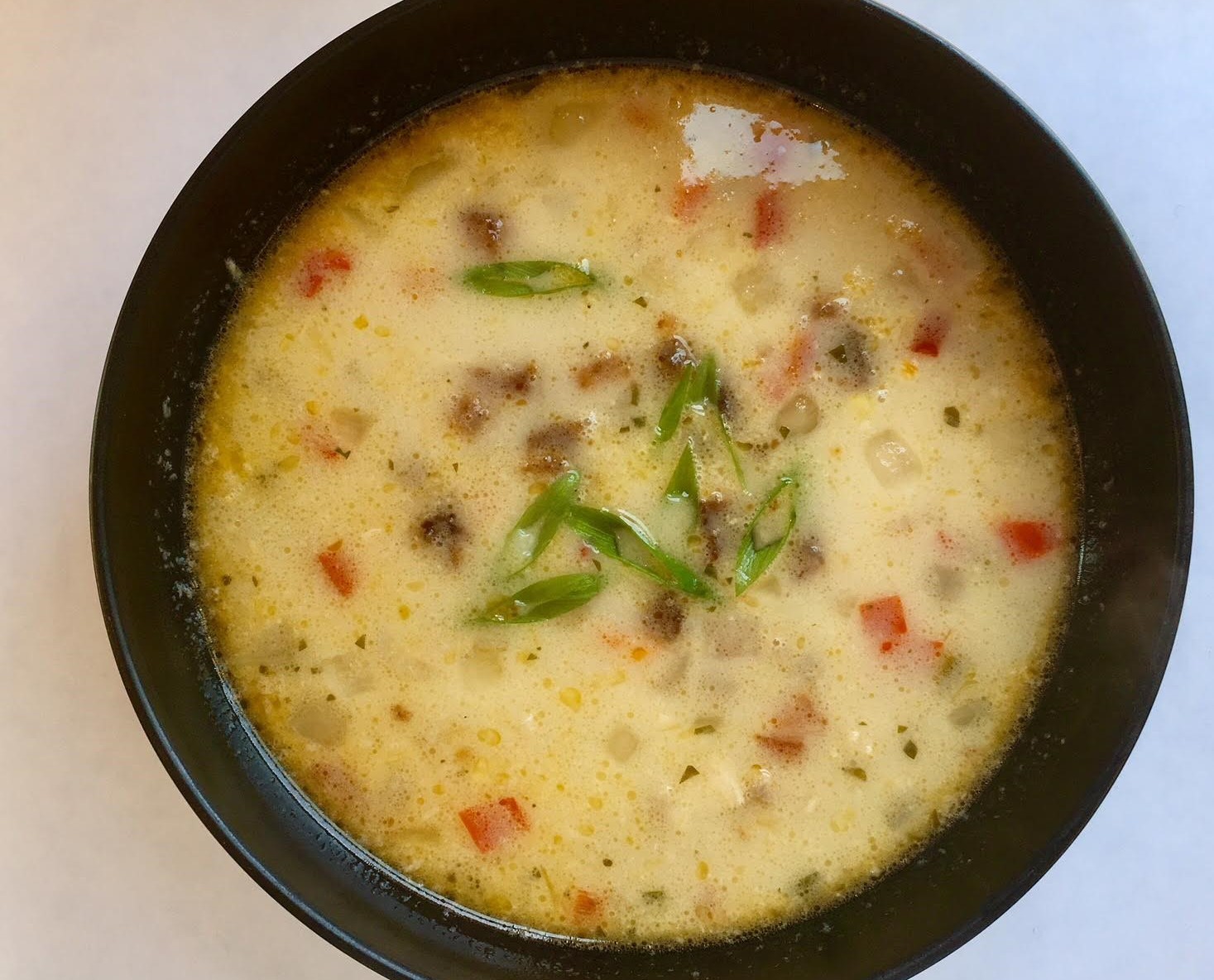 Corn chowder from the Bachelor Farmer's daytime cafe.