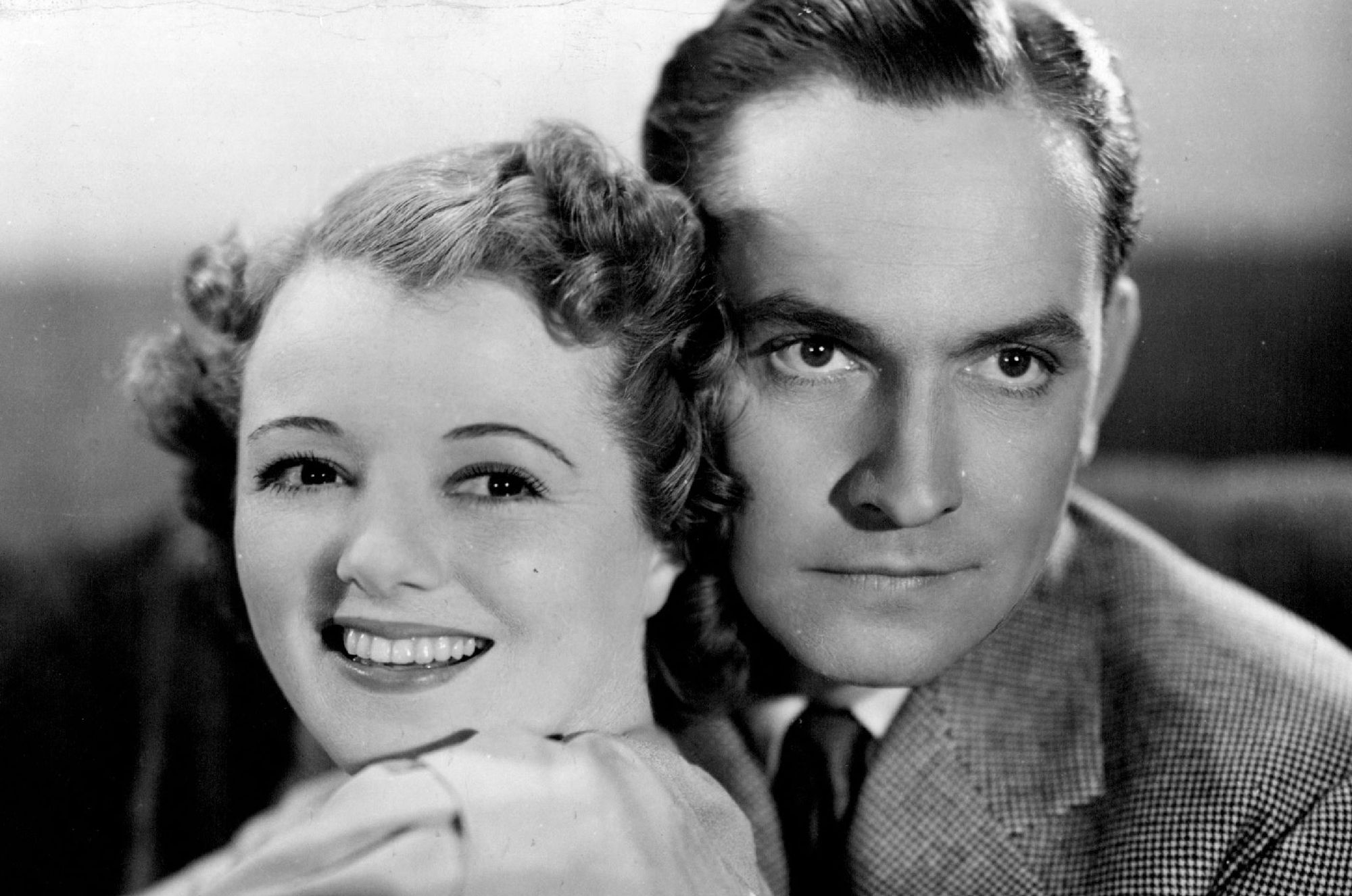 Janet Gaynor and Fredric March.