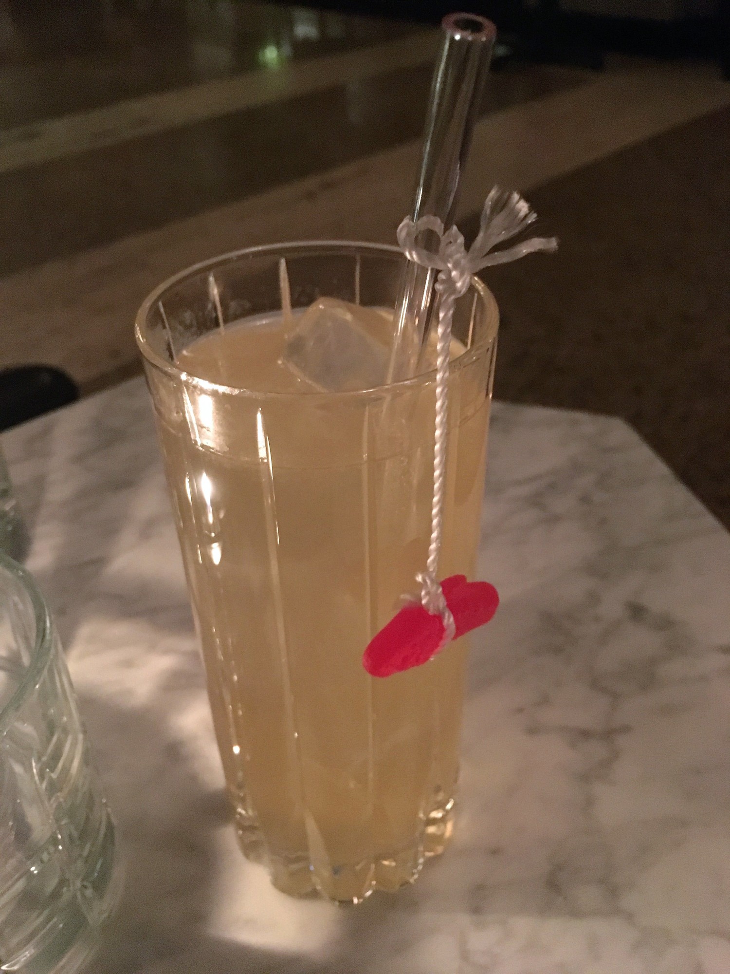 Fly Fishin’ & Finger Pickin’ is a cocktail that pays homage to former La Belle Vie bartender Adam Gorski at the new P.S. Steak lounge.
