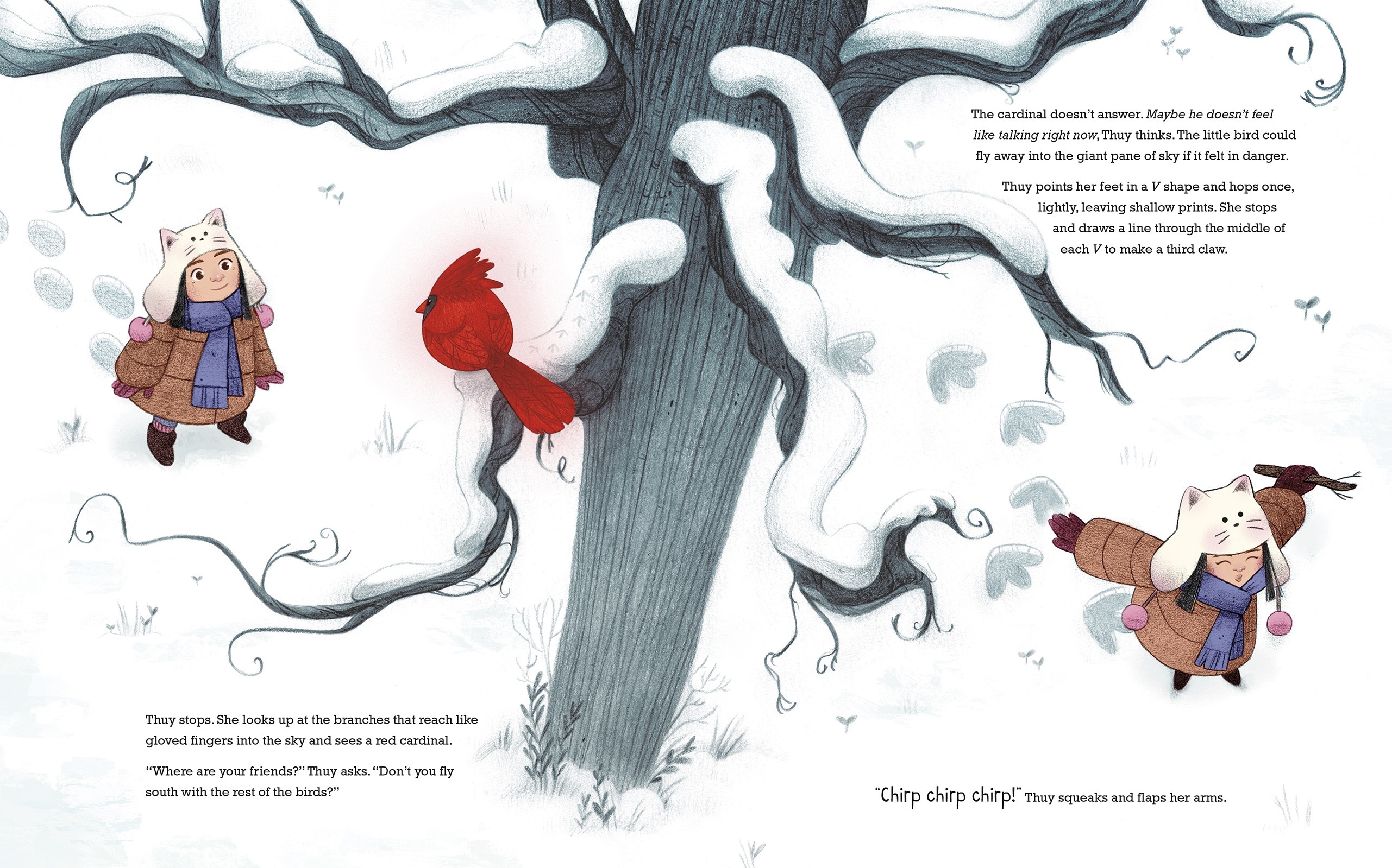 My Footprints by Bao Phi, illustrated by Basia Tran. ©Capstone Editions