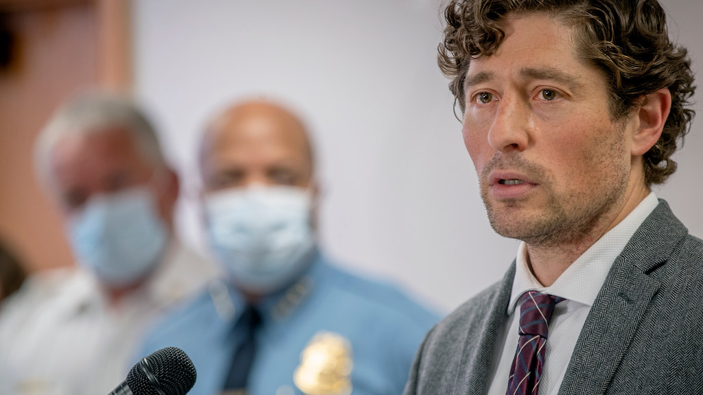 Mayor Jacob Frey repeated his calls for assistance from the National Guard, and Police Chief Medaria Arradondo promised to work with local community leaders in hopes of keeping the protests more peaceful.