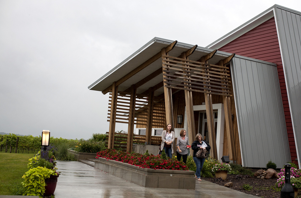 Four Daughters Vineyard and Winery in Spring Valley, shown in 2014, has moved almost its entire guest operation outdoors.
