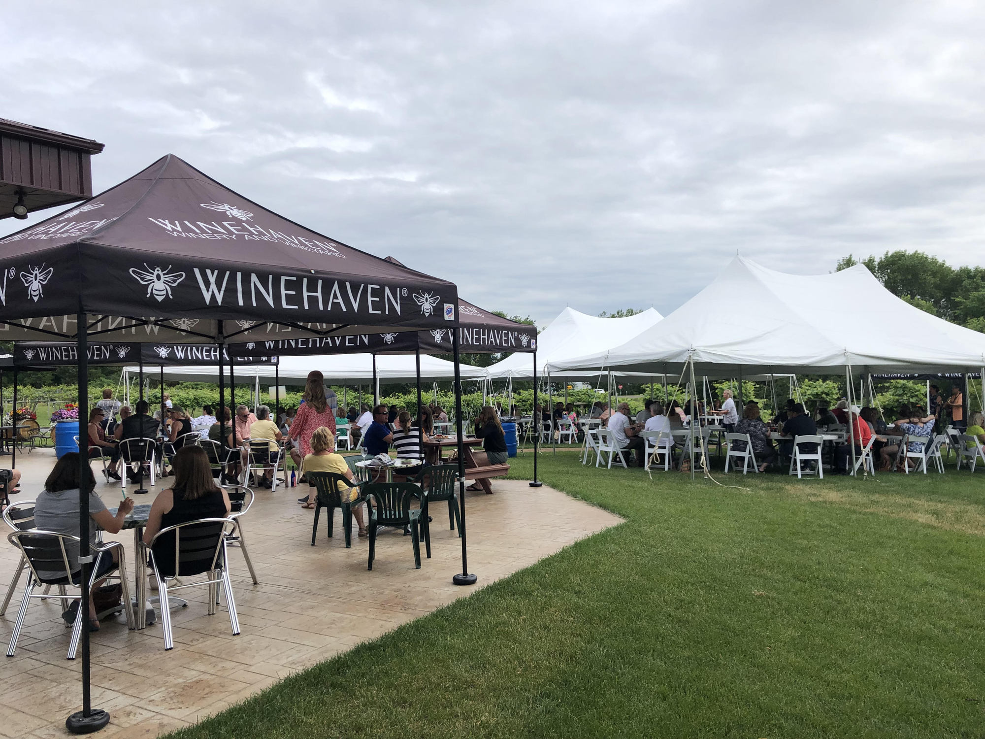 Winehaven Winery in Chisago City, Minn., welcomes the “sit-down model” of wine tastings.