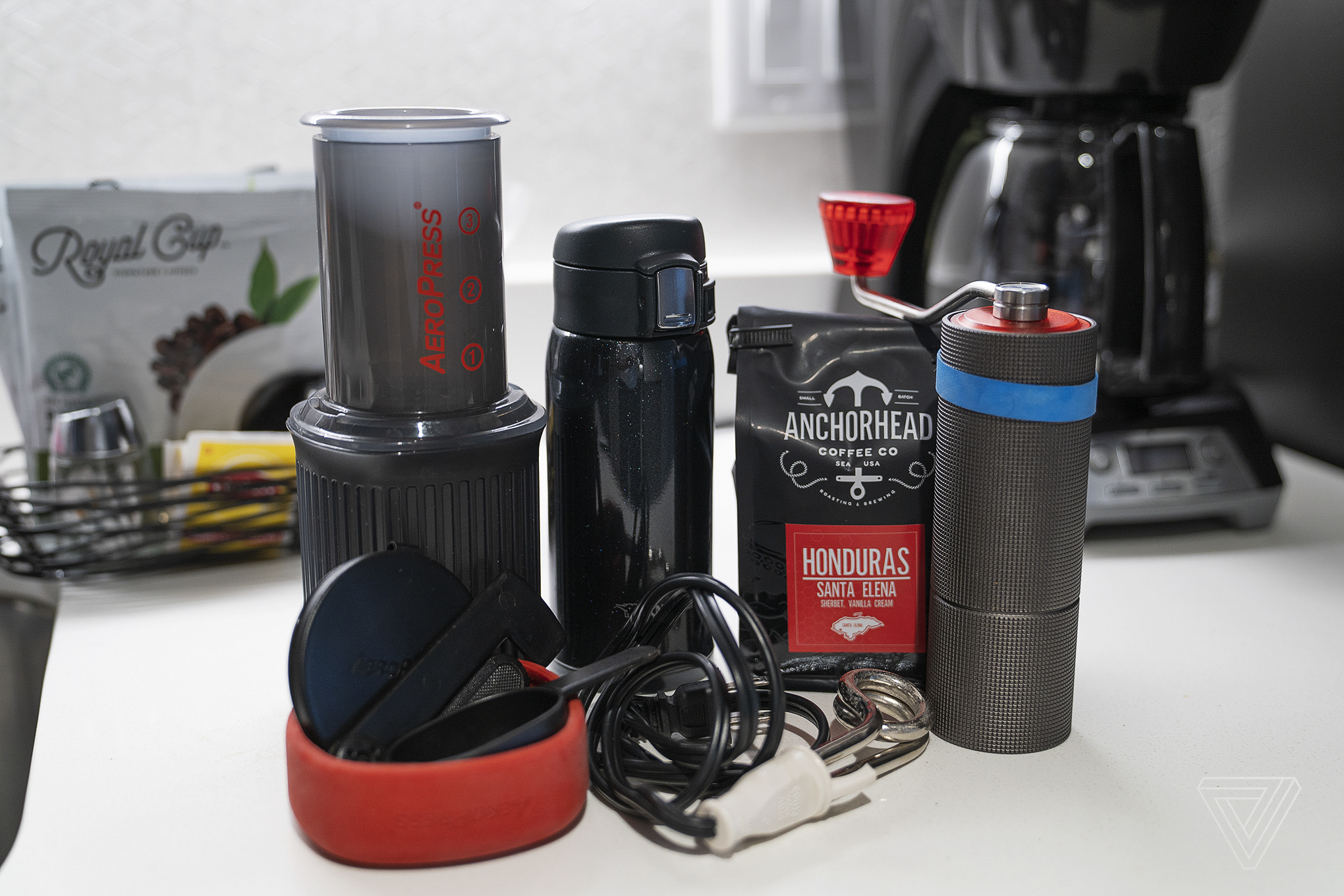 A great travel coffee kit