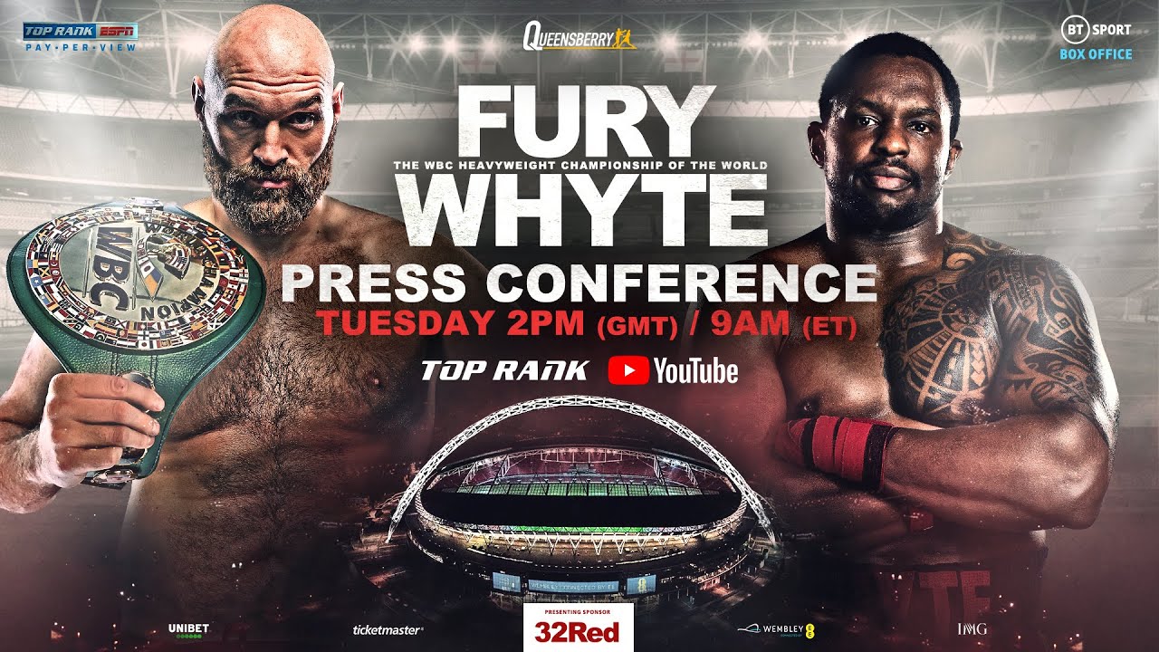 Tyson Fury and Dillian Whyte make their April 23 fight official today