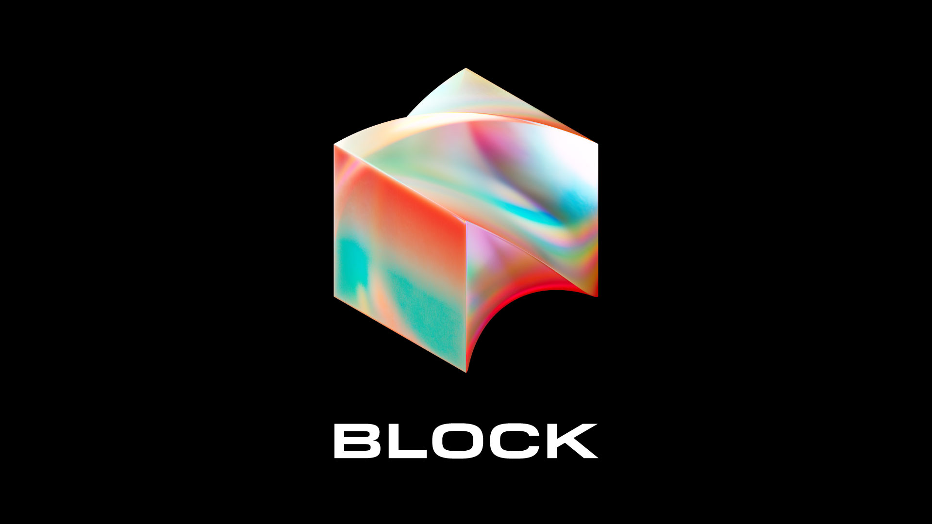 A cube-like block is in the middle of the image above the text “Block”