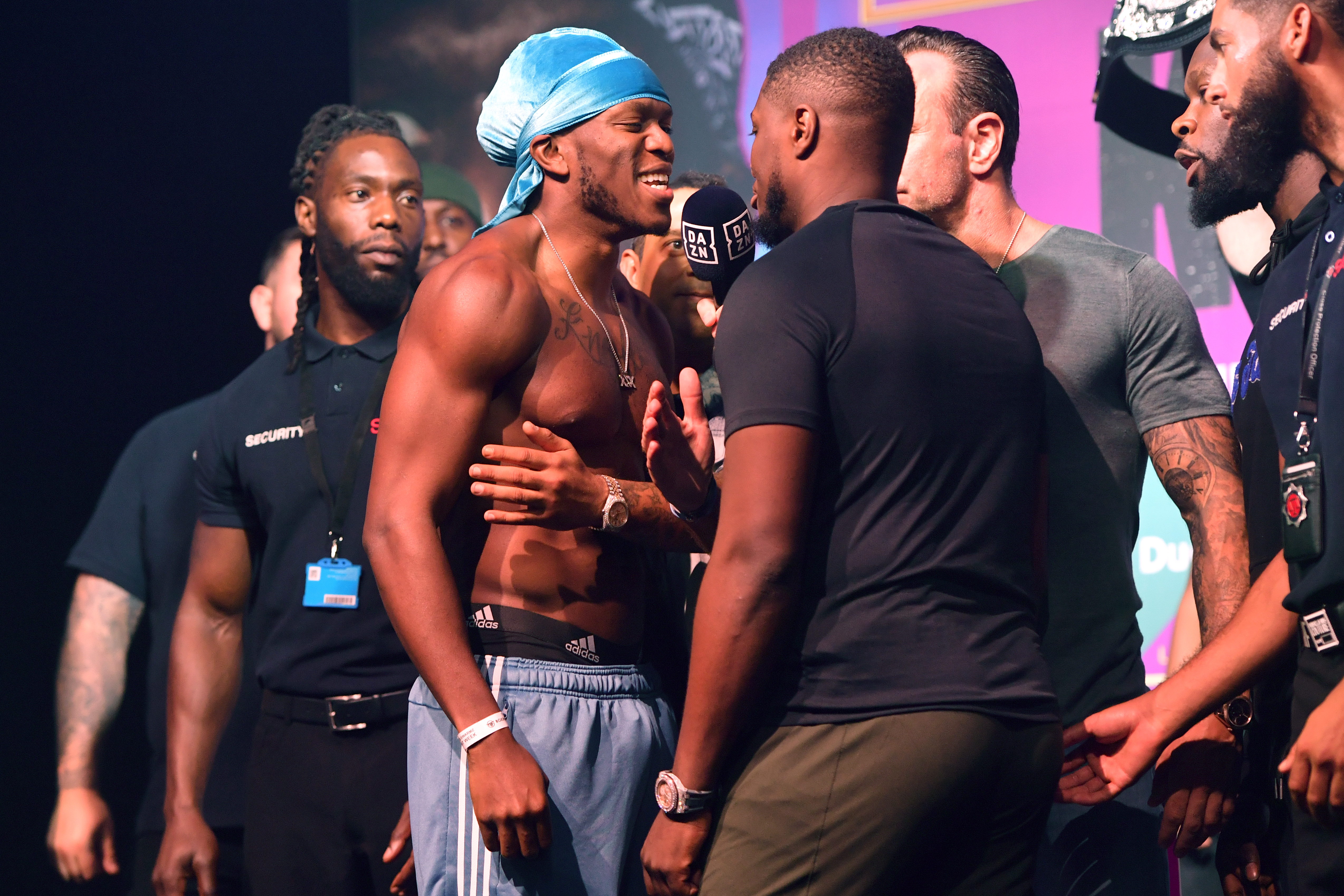 KSI faces Swarmz in a boxing match today in London