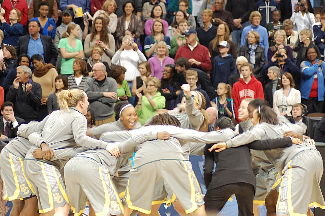The Baylor Lady Bears started the night the same way they finished it - dancing.