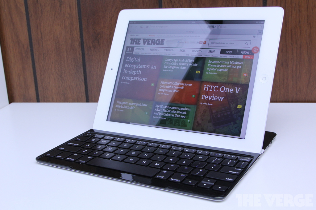 Gallery Photo: Logitech Ultrathin Keyboard Cover for iPad hands-on pictures