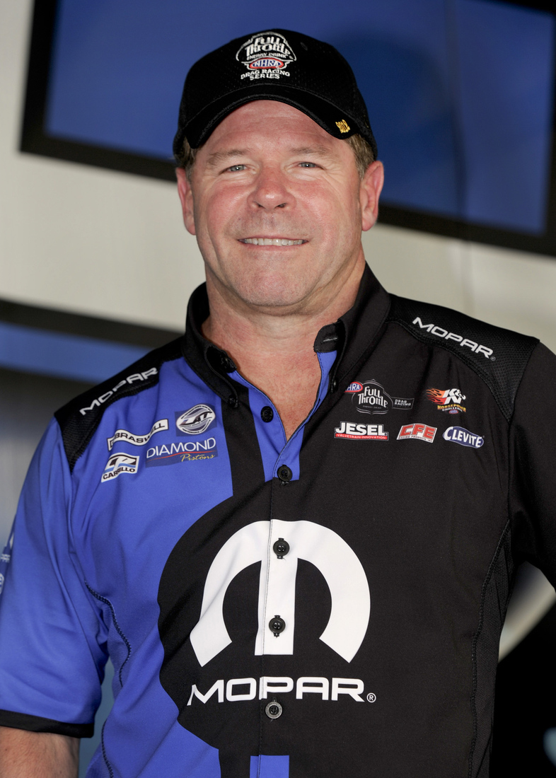 Team Mopar / J&J Racing's Allen Johnson is doing everything in his power not to let Greg Anderson and KB / Summit Pontiac teammate Jason Line run away with all the NHRA Pro Stock spoils this season. (Photo courtesy of the NHRA)