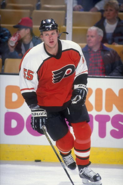 Center Chris Gratton was lured away form Tampa Bay by a Philadelphia Flyers offer sheet in teh summer of 1997.  in 1998 (Mandatory Credit: Steve Babineau /Allsport)