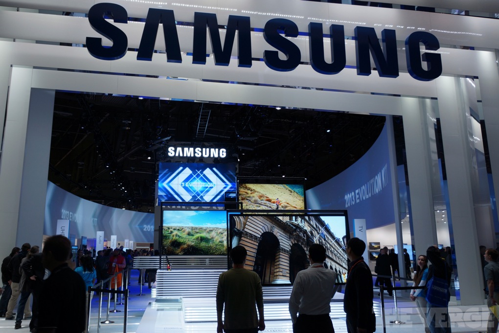 samsung ces booth stock