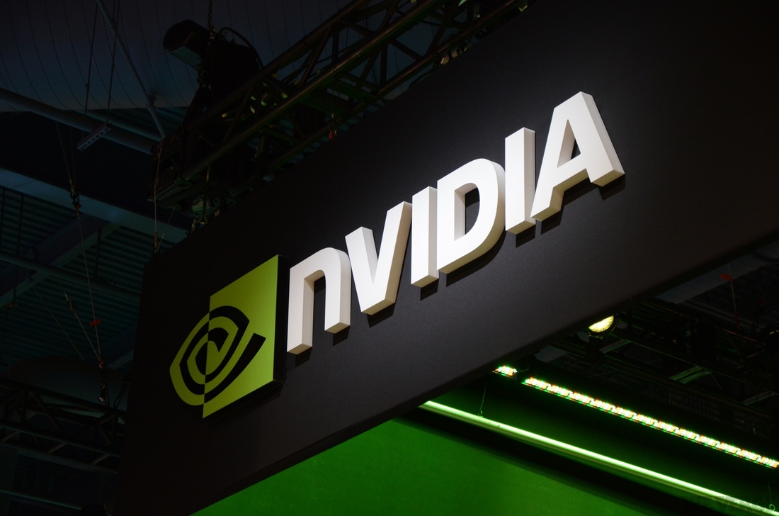 Nvidia logo stock