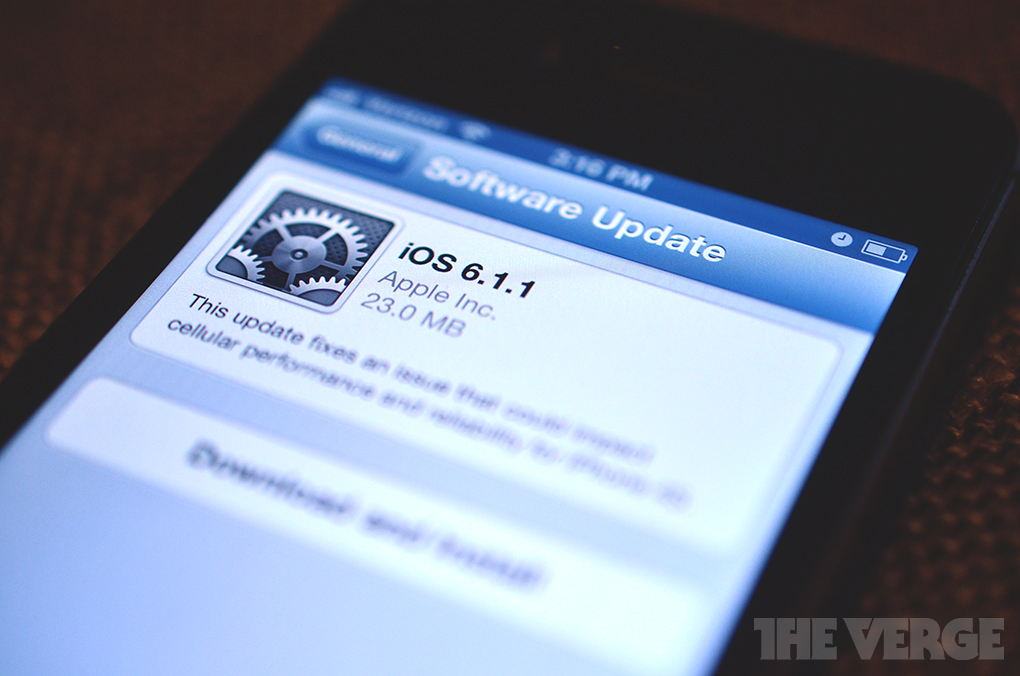 iOS 6.1.1 update