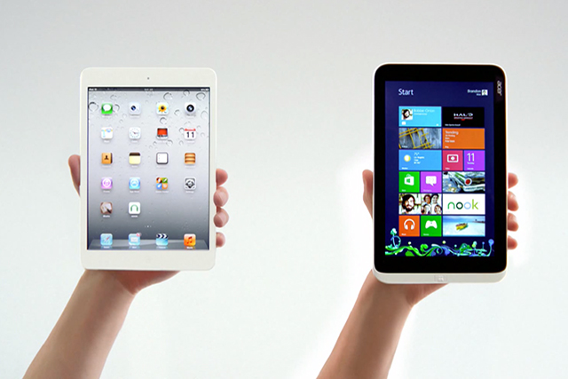 Acer W3 vs iPad mini