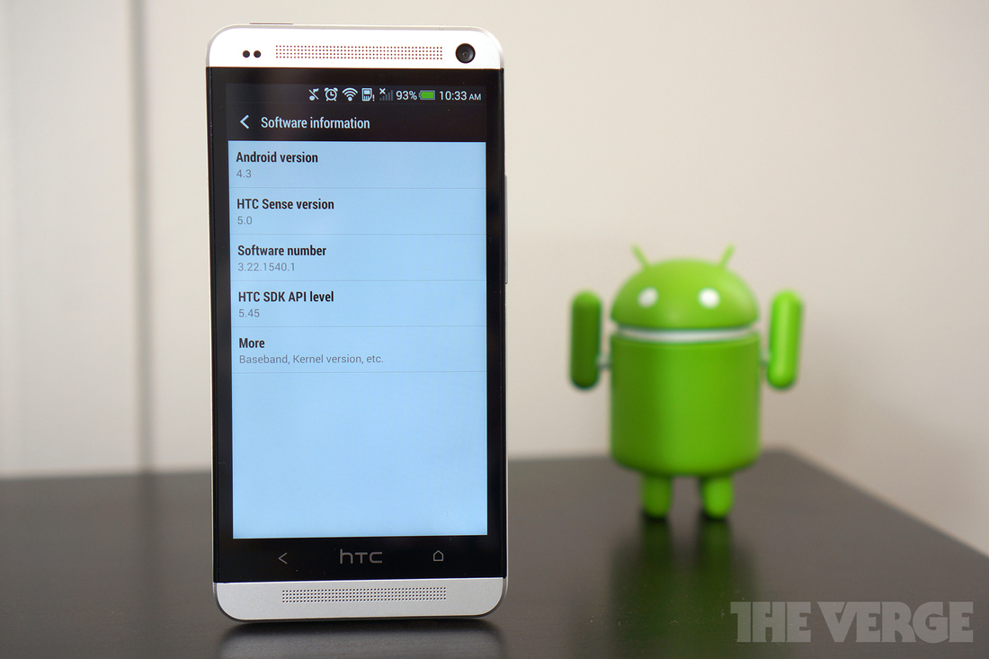 HTC One with Android 4.3