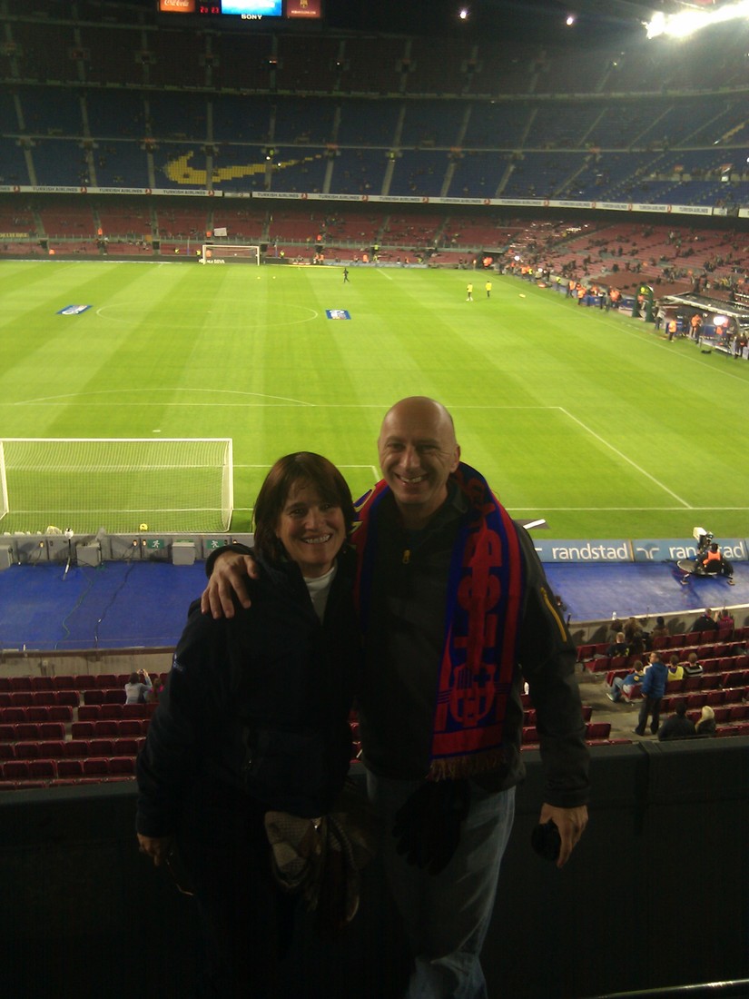 Never mind that I was at the Nou Camp in Barcelona ... the show needed to go on.