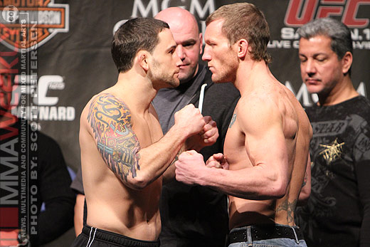 Frankie Edgar and Gray Maynard will meet for the UFC lightweight championship in the main event of UFC 125 on Saturday. <em>Photo by Scott Petersen<a href="http://www.mmaweekly.com" target="new">/MMAWeekly.com</a></em>