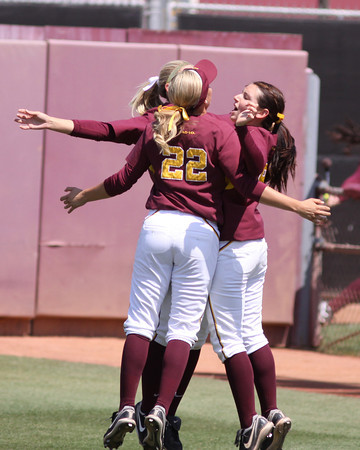 The Sun Devils celebrate during the Regional on May 22, 2011. Photo courtesy of Steve Rodriguez.
