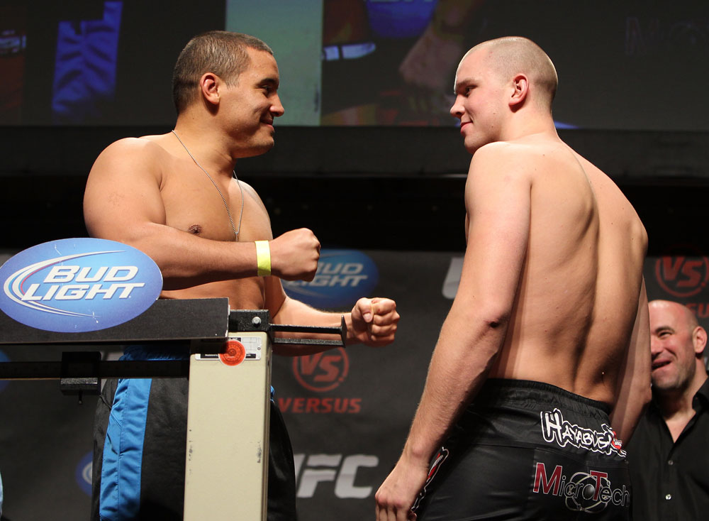UFC Live Cruz vs Johnson Weigh-In at The D.C. Armory on September 30, 2011 in Washington, D.C. (Photos by Josh Hedges/Zuffa LLC/Zuffa LLC)