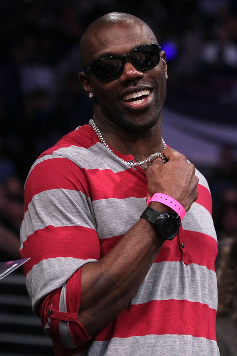 LOS ANGELES CA - FEBRUARY 19:  NFL player Terrell Owens attends NBA All-Star Saturday night presented by State Farm at Staples Center on February 19 2011 in Los Angeles California.  (Photo by Kevork Djansezian/Getty Images)