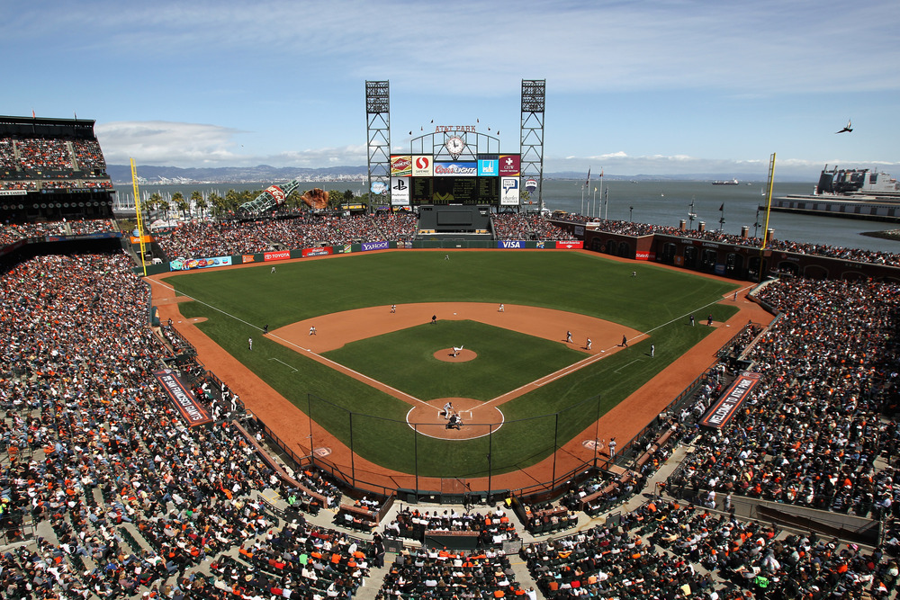 A general view during the San Francisco Giants' game against the Atlanta Braves at AT&T Park in San Francisco, California.  (Photo by Ezra Shaw/Getty Images)