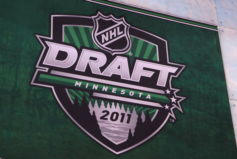 ST PAUL, MN - JUNE 24:  A banner is displayed at the Xcel Energy Center before the start of day one of the 2011 NHL Entry Draft on June 24, 2011 in St Paul, Minnesota.  (Photo by Bruce Bennett/Getty Images)