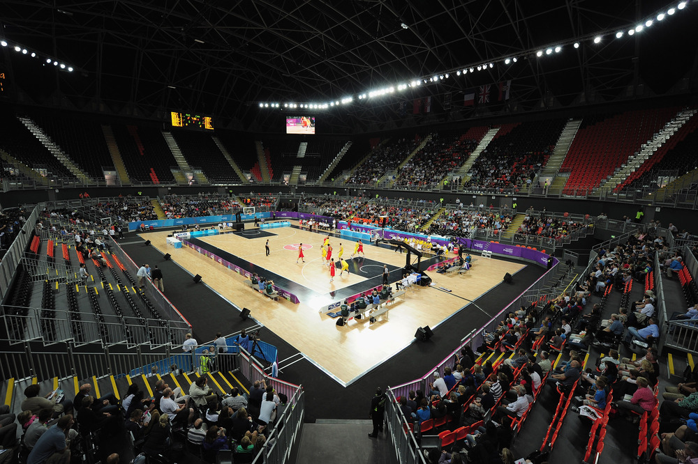 LONDON, ENGLAND - AUGUST 16:  A general view of the action of the London Prepares Series match between Australia and China at the Basketball Arena in the Olympic Park on August 16, 2011 in London, England.  (Photo by Shaun Botterill/Getty Images)
