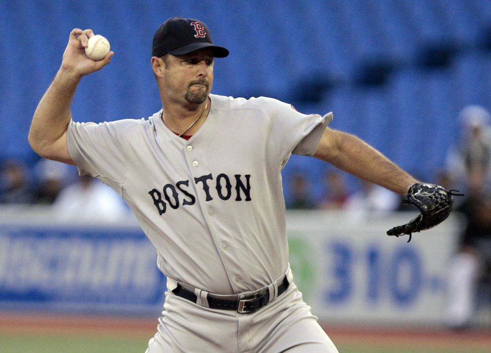 TORONTO, CANADA - SEPTEMBER 7:  Tim Wakefield #49 of the Boston Red Sox throws a pitch during MLB action against the Toronto Blue Jays at the Rogers Centre September 7, 2011 in Toronto, Ontario, Canada. (Photo by Abelimages/Getty Images)