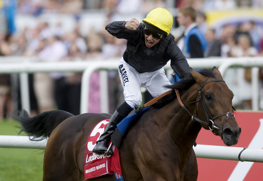 Masked Marvel won the English St. Leger at Doncaster last fall. Arlington Park is bringing an American version of this race to the 2012 International Festival of Racing.