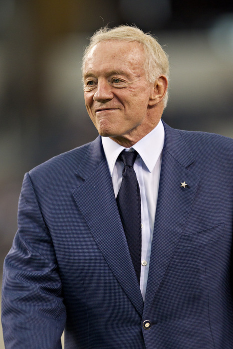 ARLINGTON, TX - OCTOBER 23:   Owner Jerry Jones of the Dallas Cowboys before a game against the St. Louis Rams at the Cowboy Stadium on October 23, 2011 in Arlington, Texas.  The Cowboys defeated the Rams 34 to 7.  (Photo by Wesley Hitt/Getty Images)