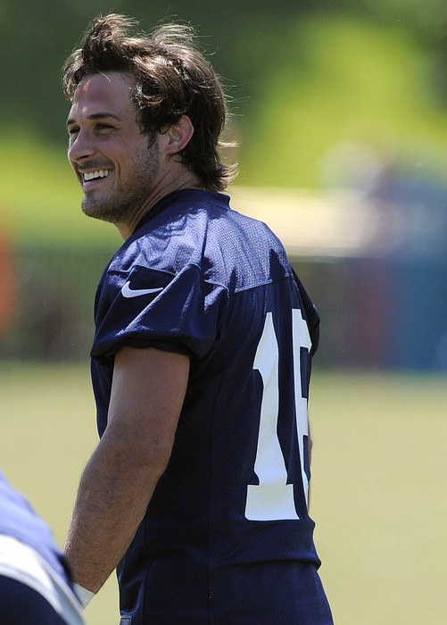 May 23, 2012; St. Louis, MO, USA; St. Louis Rams wide receiver Danny Amendola (16) looks on during an OTA at ContinuityX Training Center. Mandatory Credit: Jeff Curry-US PRESSWIRE