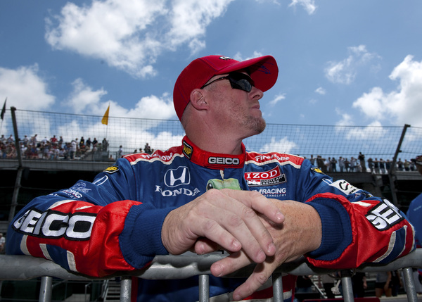 Paul Tracy during Pole Day qualifiying for the IZOD IndyCar Series 94th running of the Indianapolis 500.  (Photo by Robert Laberge/Getty Images)