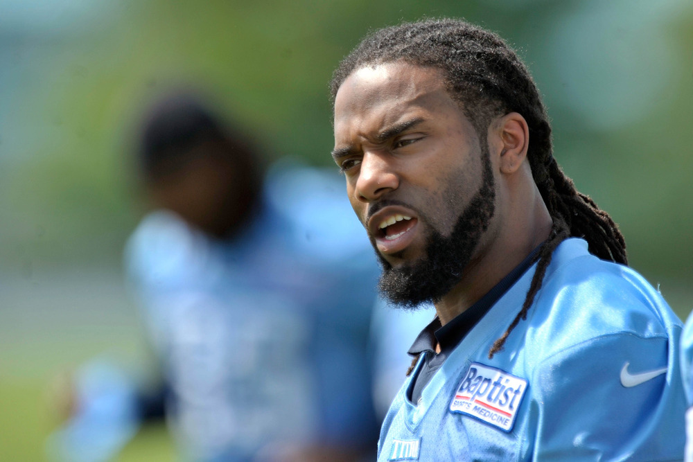 June 21, 2012; Nashville, TN, USA; Tennessee Titans safety Michael Griffin (33) during minicamp at Titans training facility at Baptist Sports Park. Mandatory Credit: Jim Brown-US PRESSWIRE