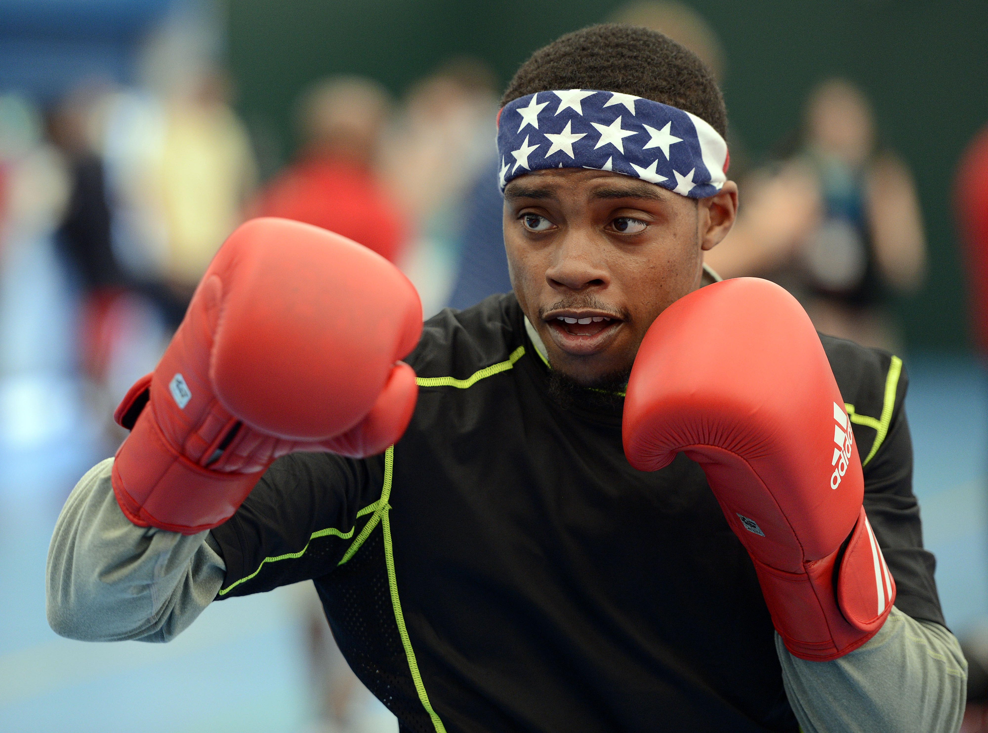 Team USA welterweight Errol Spence was robbed in London, eliminating the Americans from the 2012 Olympics. (Photo by John David Mercer-USA TODAY Sports)