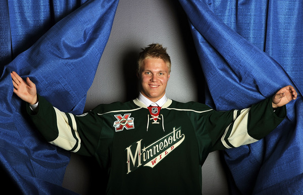 LOS ANGELES, CA - JUNE 25:  Mikael Granlund, drafted eighth overall by the Minnesota Wild, poses for a portrait during the 2010 NHL Entry Draft at Staples Center on June 25, 2010 in Los Angeles, California.  (Photo by Harry How/Getty Images)