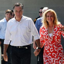 Republican presidential hopeful Mitt Romney and his wife, Ann, greet supporters during a campaign stop at Hires Big H on 700 East and 400 South in Salt Lake City on June 24. The intense media scrutiny of the 2012 U.S presidential campaign appears to have made little difference in American understanding and awareness of Mormonism, according to information released Friday by the Pew Forum on Religion & Public Life.