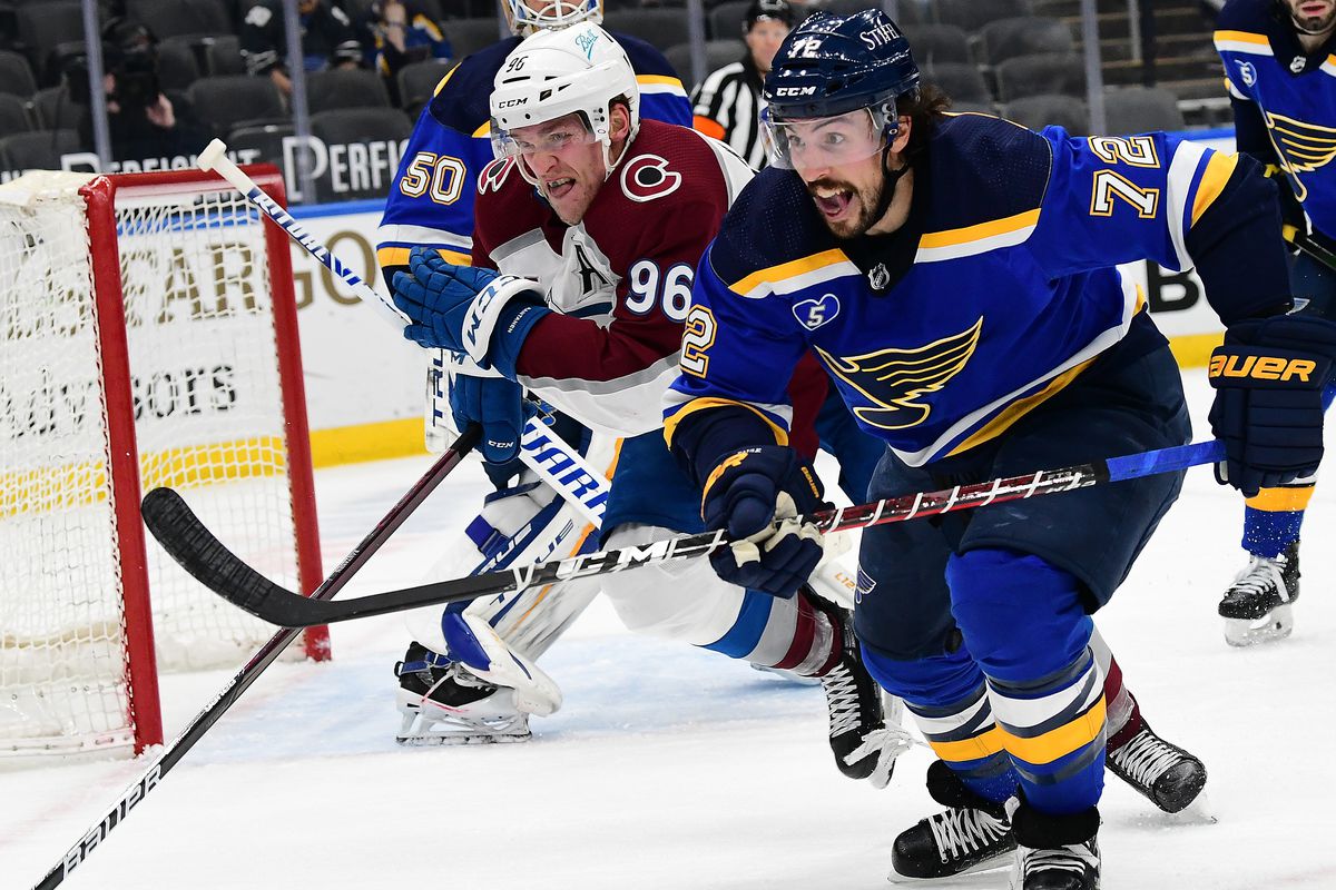 NHL: APR 14 Avalanche at Blues