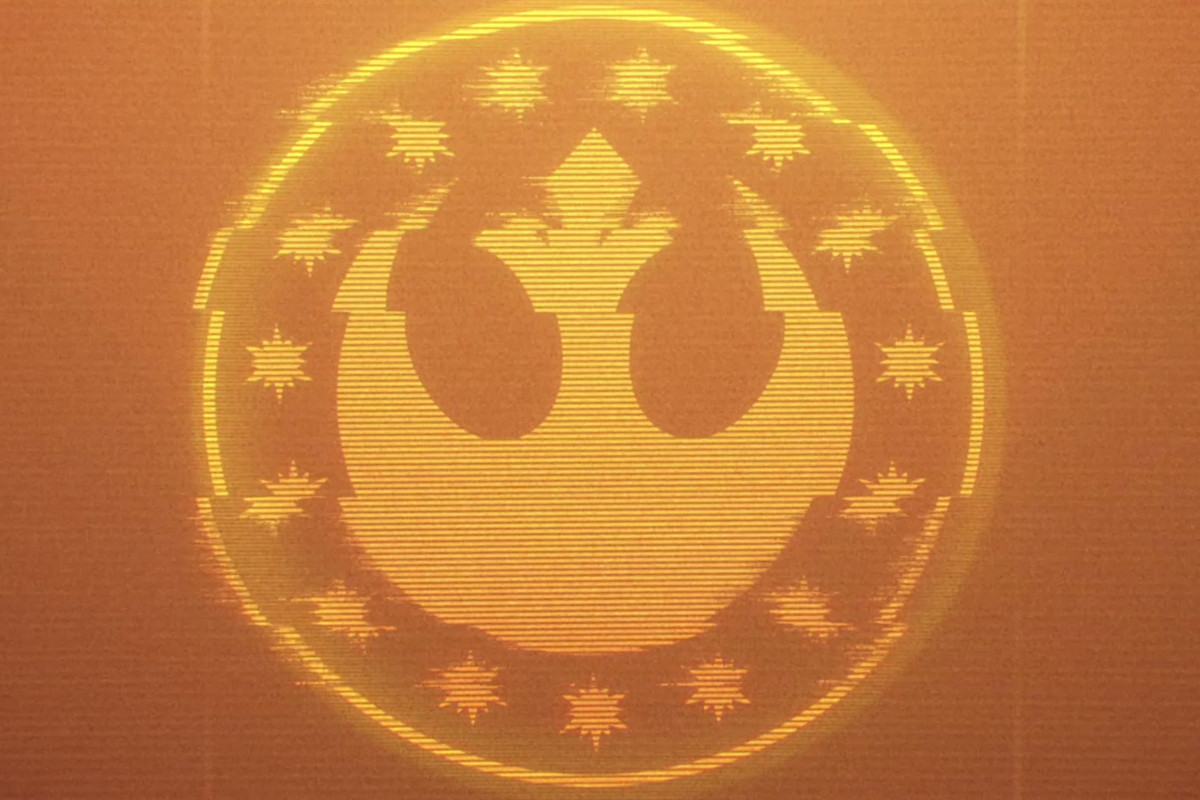 The Rebel logo in Star Wars: Squadrons