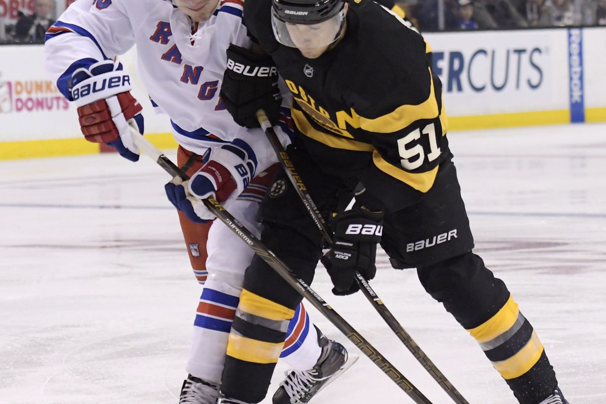 The Bruins will look to ramp up their home-rink prowess tonight vs. the Rangers.