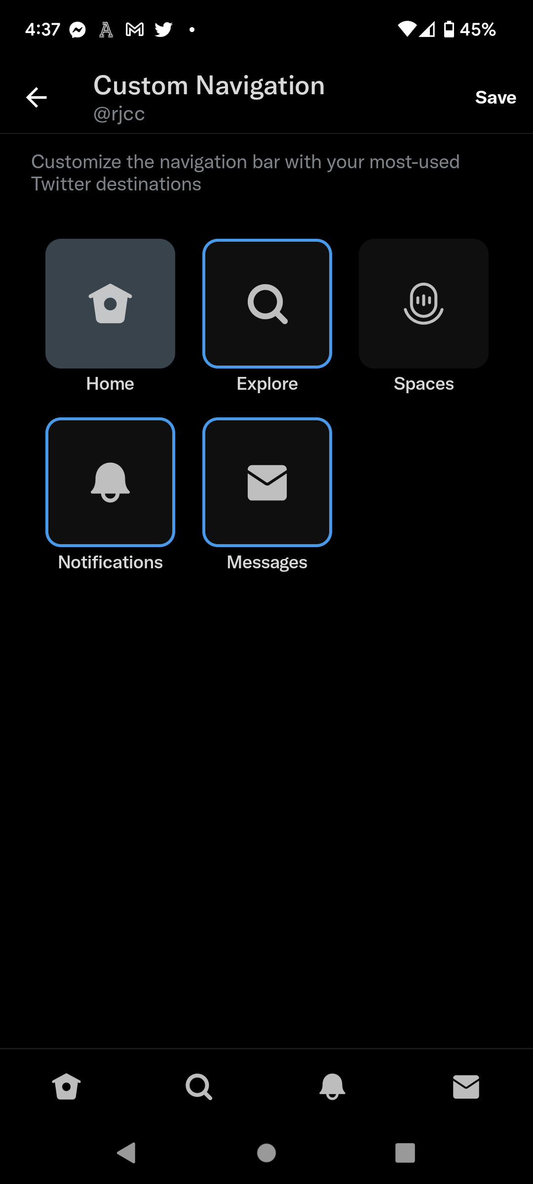Android'deki Twitter Blue aboneleri artık Spaces sekmesini kaldırmak için ödeme yapabilir