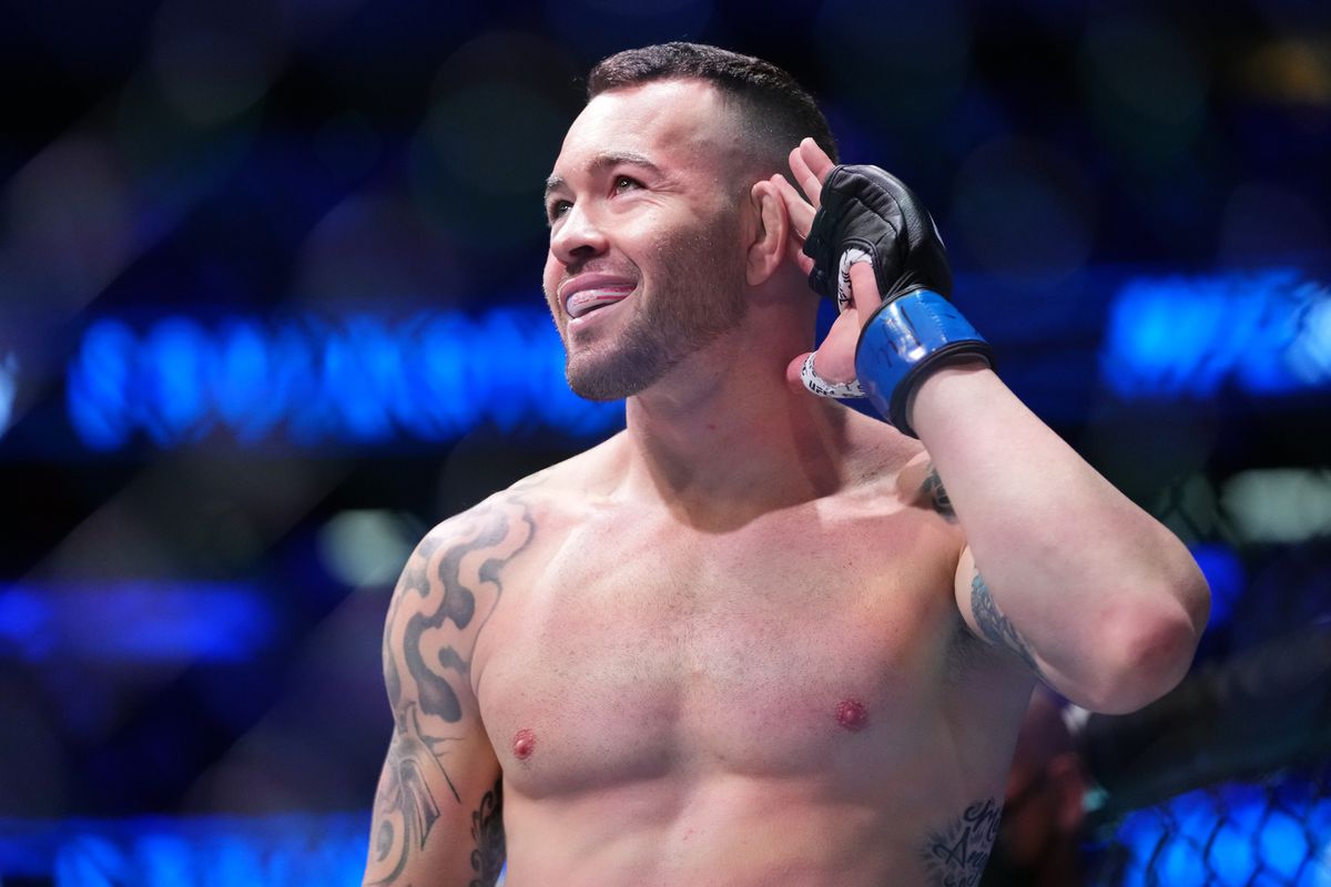Colby Covington prepares to fight Kamaru Usman of Nigeria in their UFC welterweight championship fight during the UFC 268 event at Madison Square Garden on November 06, 2021 in New York City.