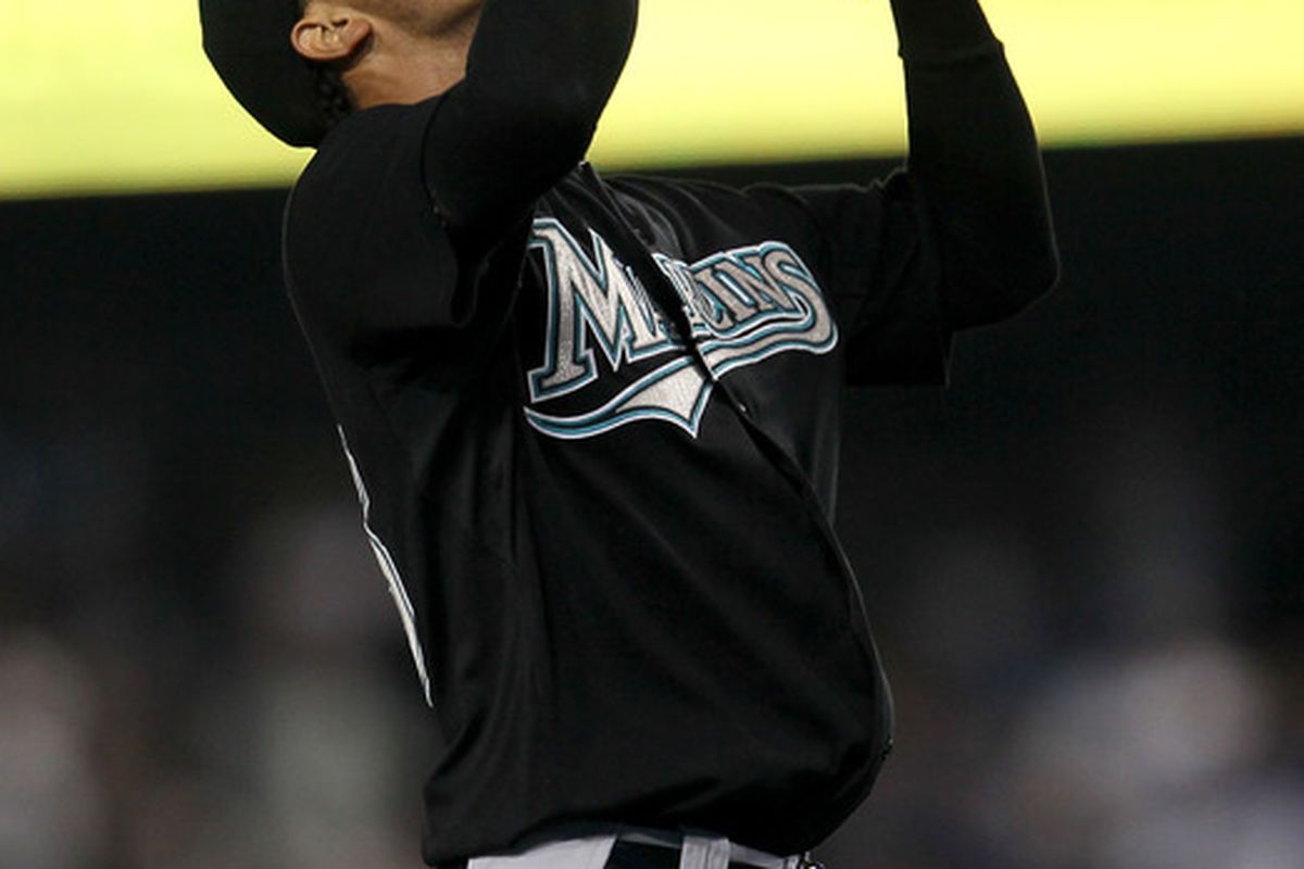 The Marlins win!  (Photo by Stephen Dunn/Getty Images)