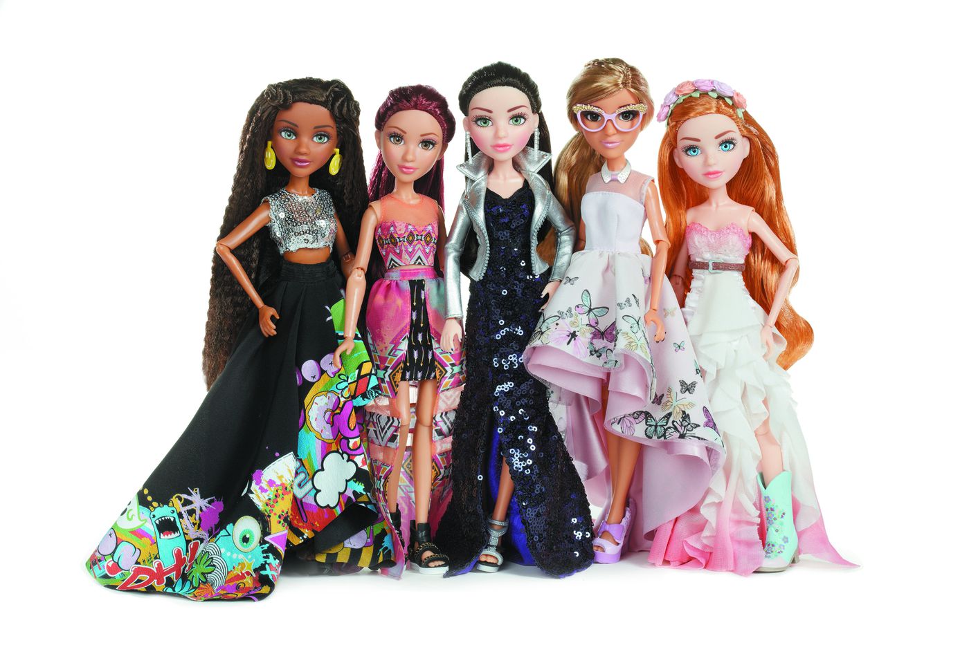Girls Beautiful Charm Fashion Design 11" Doll Wearing Prom Dress Play Figure Toy 